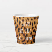 Cheetah Animal Fur Latte Mok (Voorkant)