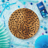 Cheetah Animal Fur Papieren Bordje (Feest)