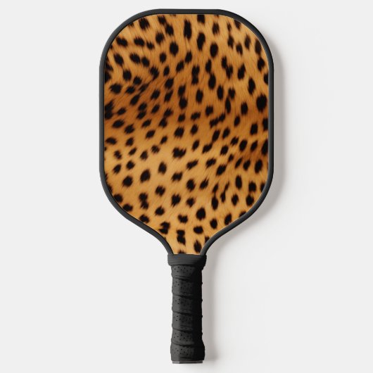 Cheetah Animal Fur Pickleball Paddle (Voorkant)
