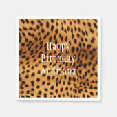 Cheetah Animal Fur Servet (Voorkant)