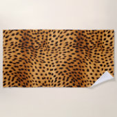 Cheetah Animal Fur Strandlaken (Voorkant)