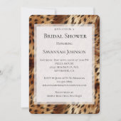 Cheetah Animal Leopard Print Vrijgezellenfeest Kaart (Voorkant)