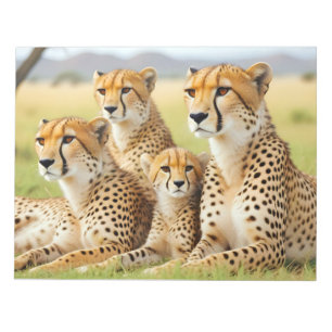 Cheetah Animal Natuur Wildlife Affection Caring Notitieblok