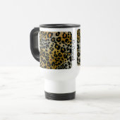 Cheetah Animal Pattern Print Reisbeker (Voorkant links)