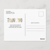 Cheetah Animal Print Dank je wel Briefkaart (Achterkant)