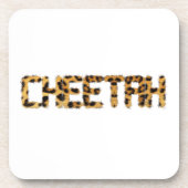 Cheetah Animal Print design Bier Onderzetter (Voorkant)