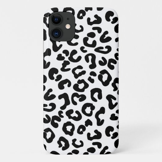Cheetah Animal Print in zwart-wit Case-Mate iPhone Case (Achterkant)
