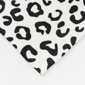 Cheetah Animal Print in zwart-wit Fleece Deken (Hoek)