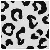 Cheetah Animal Print in zwart-wit Stof (Close Up)