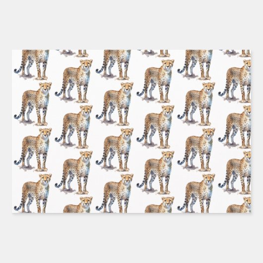 Cheetah Animal Print Inpakpapier Vel (Voorkant 3)
