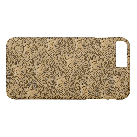 Cheetah Apple iPhone 8 Plus/7 Plus, Hoesje (Achterkant (Horizontaal))