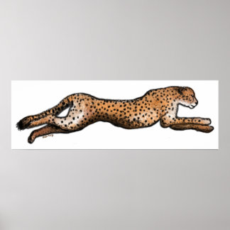 Cheetah Art Poster