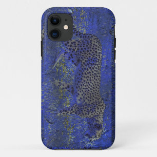 Cheetah at Night Wildlife Art iPhone 5 Hoesje