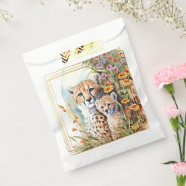 Cheetah Baby en mam Bedankzakje