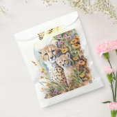 Cheetah Baby en mam Bedankzakje (Gezegeld)