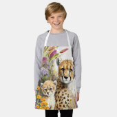 Cheetah Baby en mam Kinder Schort (Gedragen)