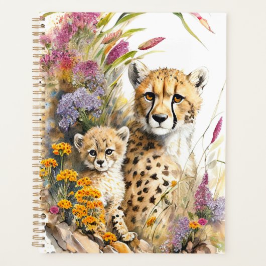 Cheetah Baby en mam Planner (Voorkant)