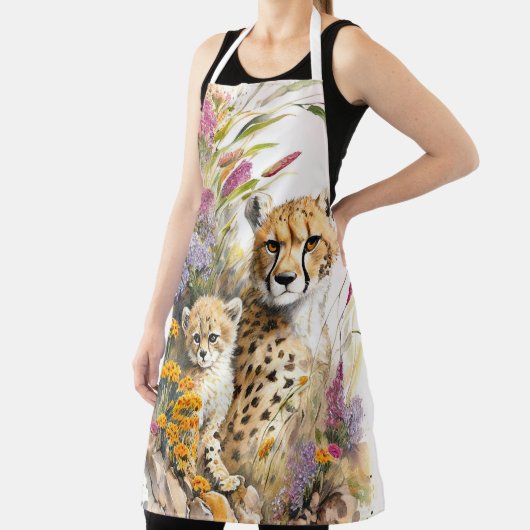 Cheetah Baby en mam Schort (Insitu)