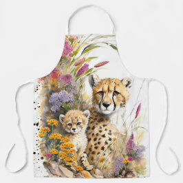 Cheetah Baby en mam Schort