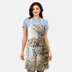 Cheetah Baby en mam Schort