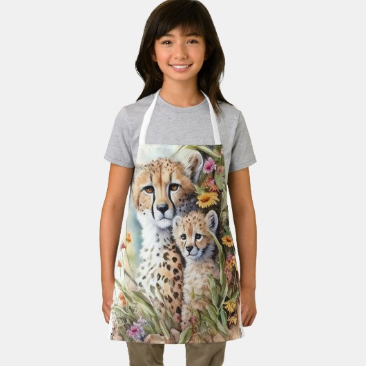 Cheetah Baby en mam Schort (Insitu)