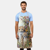 Cheetah Baby en mam Schort (Gedragen)