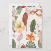 Cheetah Baby shower Invitation Safari Baby Kaart (Achterkant)