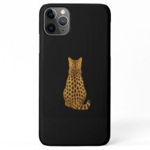 Cheetah Back iPhone-hoesje – Minimalistisch Wildca