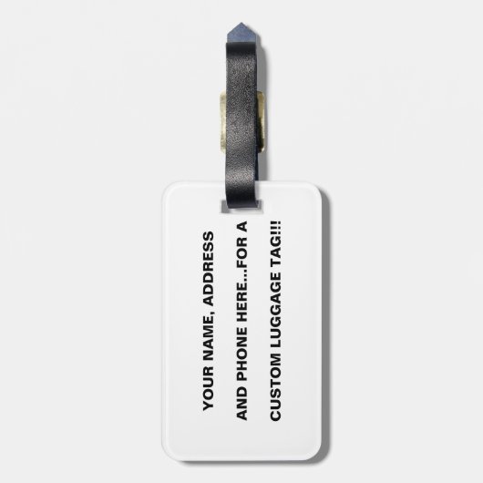 Cheetah Bagagelabel (Achterkant verticaal)