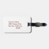 Cheetah Bagagelabel (Achterkant horizontaal)