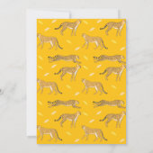 Cheetah Bedankt Card Kaart (Achterkant)