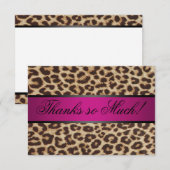 Cheetah bedankt je kaart (Voorkant / Achterkant)