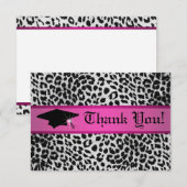 cheetah bedankt je kaart notitiekaartje (Voorkant / Achterkant)