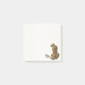Cheetah Big Cat met vervaagde dierenprint Post-it® Notes (Voorkant)