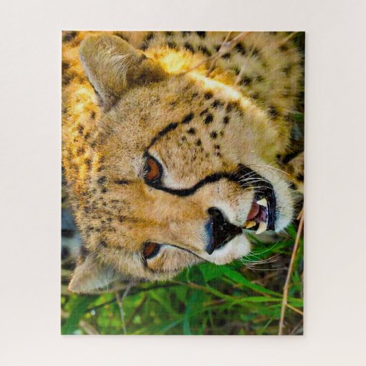 Cheetah Big Cats. Legpuzzel (Verticaal)