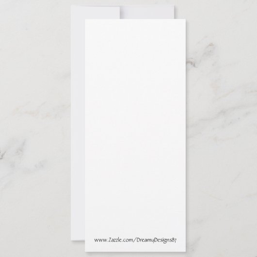 Cheetah Birthday Uitnodiging (Achterkant)