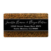 Cheetah Black Gold Glitter Leopard Animal Print La Etiket (Voorkant)