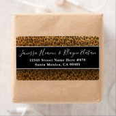 Cheetah Black Gold Glitter Luipaard Dierenprint La Etiket (Insitu)