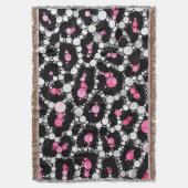Cheetah Bling Pattern Art Custom Throw Blankets Bl Deken (Voorkant Verticaal)