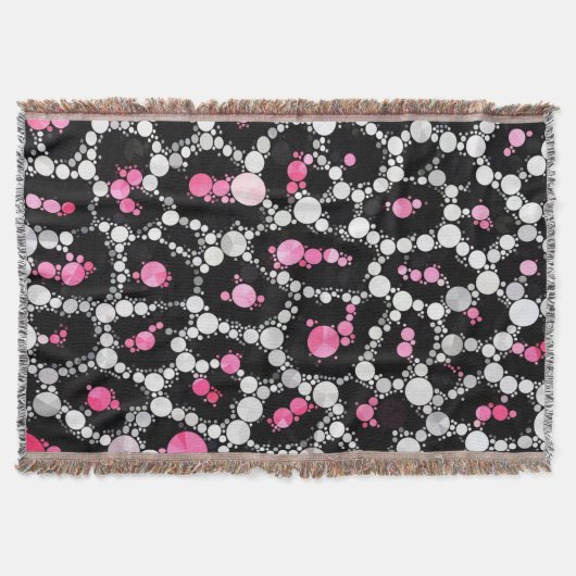 Cheetah Bling Pattern Art Custom Throw Blankets Bl Deken (Voorkant)