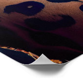 Cheetah Blue Feather Mohawk Weirdcore Rainbow Punk Poster (Hoek)