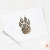 Cheetah Botanical Footprint Nature Sticker (Envelop)