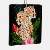 Cheetah Bouquet Keramisch Ornament (Rechts)
