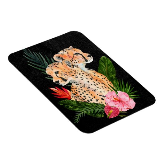 Cheetah Bouquet Magneet (Rechterzijde)