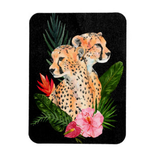 Cheetah Bouquet Magneet