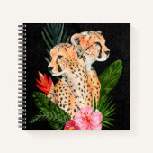 Cheetah Bouquet Notitieboek (Voorkant)