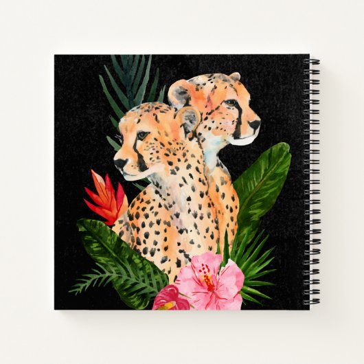 Cheetah Bouquet Notitieboek (Achterkant)
