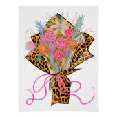Cheetah Bouquet Perfect Poster (Voorkant)