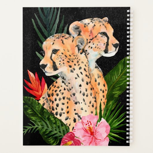 Cheetah Bouquet Planner (Achterkant)