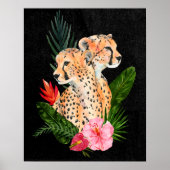 Cheetah Bouquet Poster (Voorkant)